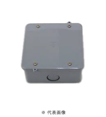 未来工業 PVK-ALN PVKボックス大形四角浅型ノック付 色 グレー