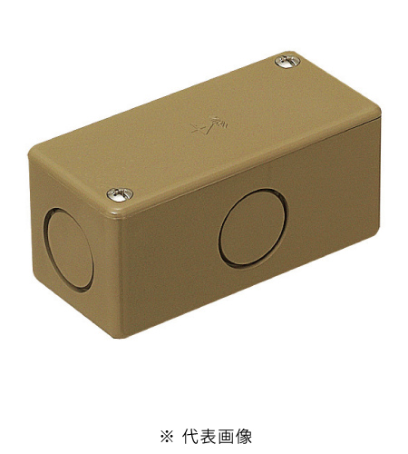 未来工業 PVU-LB ユニバーサルボックス ノック付 色 ライトブラウン