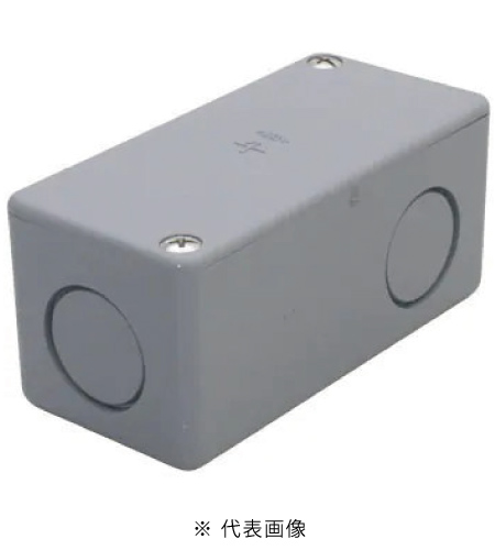 未来工業 PVU ユニバーサルボックス ノック付 色 グレー