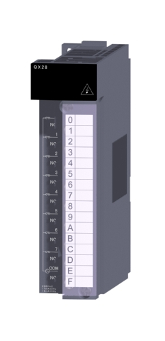 三菱電機 QX28 汎用シーケンサMELSEC-Qシリーズ AC入力ユニット AC入力:8点 AC100~120V 応答時間:20ms 8点1コモン 18点端子台