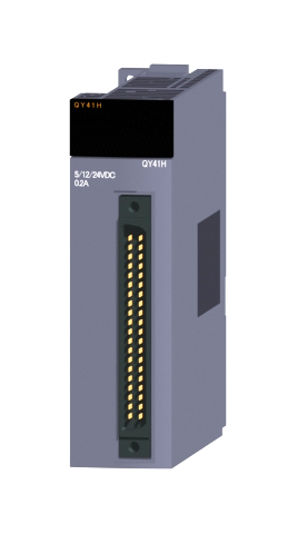 三菱電機 QY41H トランジスタ高速出力ユニット(シンクタイプ) トランジスタ出力:32点 DC5~24V 0.2A/1点,2A/1コモン 応答時間:2?s 32点1コモン シンクタイプ 40ピンコネクタ