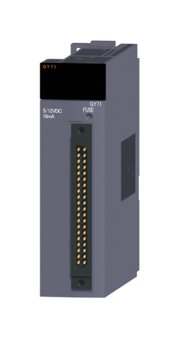 三菱電機 QY71 トランジスタ出力ユニット(シンクタイプ) トランジスタ出力:32点 DC5~12V 16mA/1点,512mA/1コモン 32点1コモン シンクタイプ 40ピンコネクタ