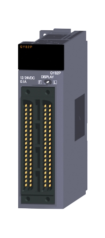 三菱電機 QY82P トランジスタ出力ユニット(ソースタイプ) トランジスタ出力:64点 DC12~24V 0.1A/1点,2A/1コモン 応答時間:1ms 32点1コモン ソースタイプ 40ピンコネクタ×2