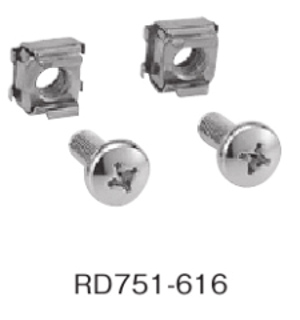 日東工業 RD751-616 ラックオプション ケージナット 50コ入り M6用ねじ(M6×18)付