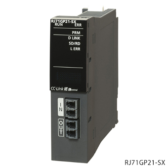 三菱電機 RJ71GP21-SX MELSEC iQ-Rシリーズ CC-Link IEコントローラネットワークユニット 1Gbps 光ファイバケーブル