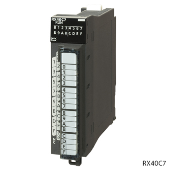 三菱電機 RX40C7 MELSEC iQ-Rシリーズ DC入力ユニット プラスコモン/マイナスコモン共用タイプ DC入力:16点 DC24V 7mA