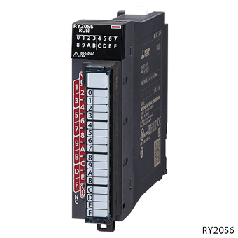 三菱電機 RY20S6 MELSEC iQ-Rシリーズ トライアック出力ユニット トライアック出力:16点 AC100~240V/0.6A