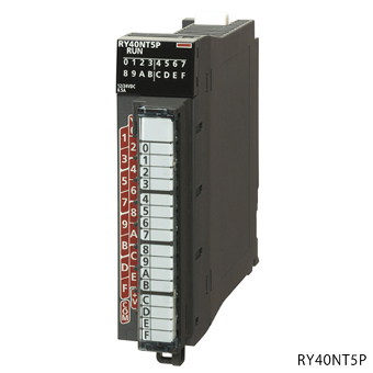 三菱電機 RY40NT5P MELSEC iQ-Rシリーズ トランジスタ出力ユニット トランジスタ出力:16点 DC12/24V 0.5A