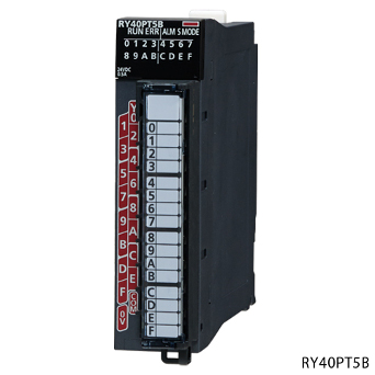 三菱電機 RY40PT5B MELSEC iQ-Rシリーズ 診断機能付きトランジスタ出力ユニット ソースタイプ トランジスタ出力:16点 DC24V 0.5A