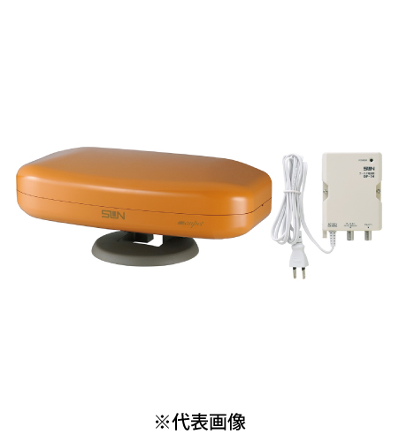 サン電子 SDA-5-2-BB 地上デジタル放送用室内外兼用UHFアンテナ 強・中電界地域用 SDA-5-2-BB ブースタ内蔵タイプ 本体色 ブライトブラウン