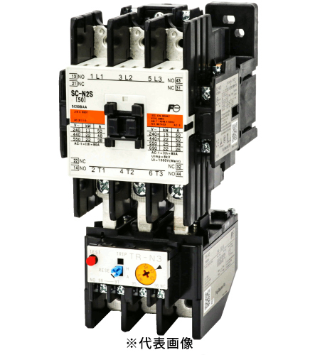 富士電機 SW-N2S 標準形 電磁開閉器 ケースカバーなし 定格使用電流50A 補助接点2a2b コイル電圧 AC200V