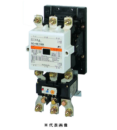 富士電機 SW-N8 標準形 電磁開閉器 ケースカバーなし 定格使用電流180A 補助接点2a2b コイル電圧 AC200V