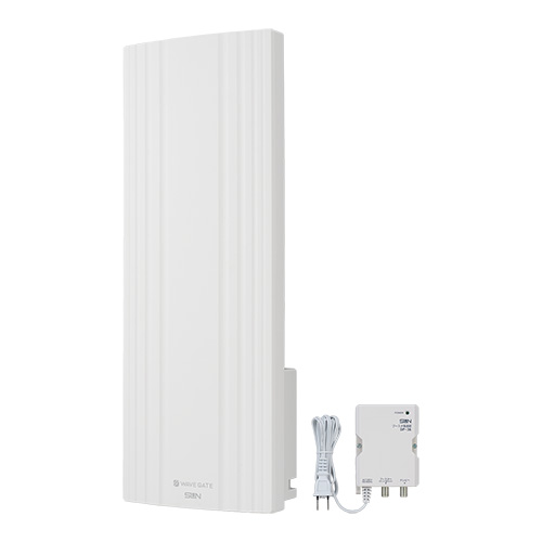 サン電子 WG20VB-W 地デジ用ブースタ内蔵UHF平面アンテナ 垂直専用 ホワイト