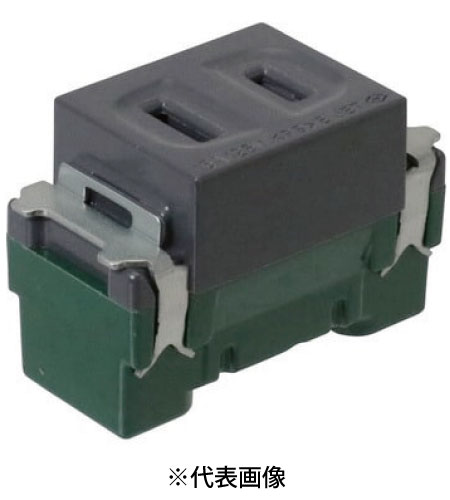 パナソニック WN1051H 埋込扉付シングルコンセント 15A 125V AC 色 グレー