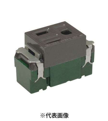 パナソニック WN1101H 埋込シングル接地コンセント 15A 125V AC 色 グレー