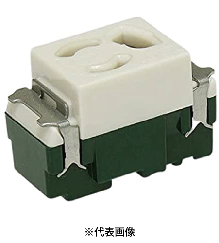 パナソニック WN1161CW 埋込抜け止め接地コンセント 15A 125V AC セラミックホワイト
