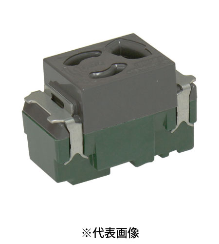 パナソニック WN1161H 埋込抜け止めシングル接地コンセント シングル 15A 125V AC 色 グレー