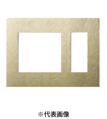 パナソニック WNS9653Y エクストラメタルプレート 2連接穴+3コ用 バイブレーション仕上げ ゴールド