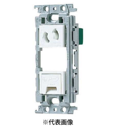 パナソニック WTF10814WK 埋込アースターミナル抜け止めコンセント 絶縁枠付 15A 125V AC 色 ホワイト