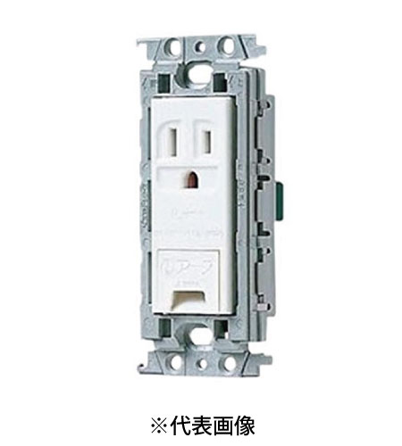 パナソニック WTF11314WK 埋込アースターミナル付接地コンセント 絶縁枠付 15A 125V AC 色 ホワイト
