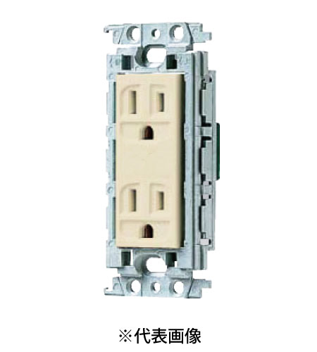 パナソニック WTF13124FK 埋込接地ダブルコンセント 絶縁枠付 15A 125V AC 色 ベージュ