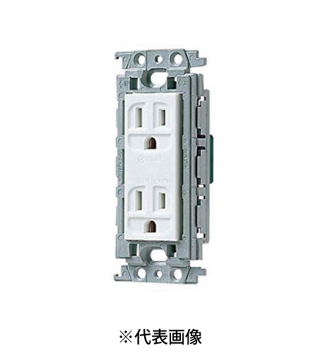 パナソニック WTF13124WK 埋込接地ダブルコンセント 絶縁枠付 15A 125V AC 色 ホワイト