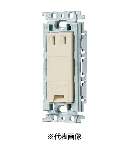 パナソニック WTF133149F 埋込アースターミナル付コンセント 絶縁枠付 15A 125V AC 色 ベージュ