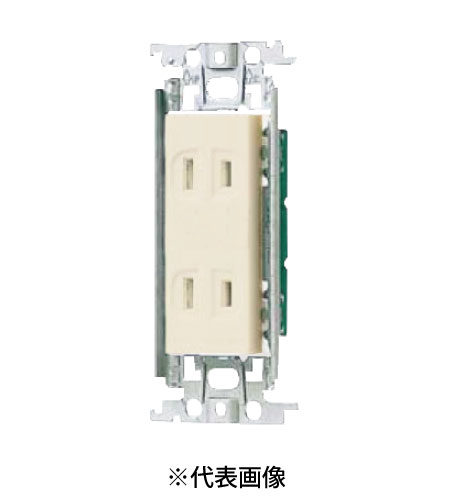 パナソニック WTF135239F 扉付ダブルコンセント 金属枠付 15A 125V AC 色 ベージュ