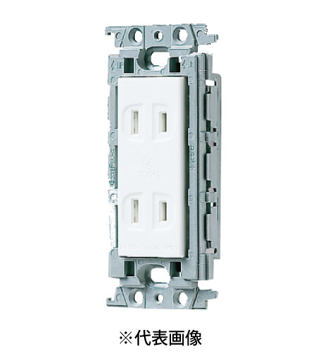 パナソニック WTF135239W 扉付ダブルコンセント 金属枠付 15A 125V AC 色 ホワイト