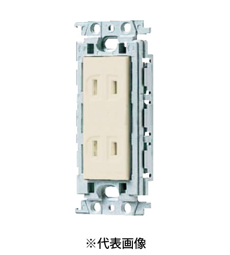 パナソニック WTF135249F 扉付ダブルコンセント 絶縁枠付 15A 125V AC 色 ベージュ