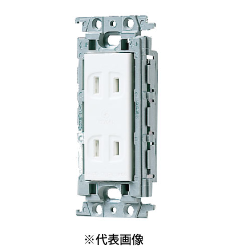 パナソニック WTF135249W 扉付ダブルコンセント 絶縁枠付 15A 125V AC 色 ホワイト
