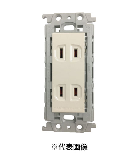 パナソニック WTF15024FK 埋込ダブルコンセント 絶縁枠付 15A 125V AC 色 ベージュ