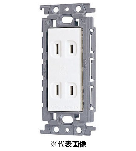 パナソニック WTF15024WK 埋込ダブルコンセント 絶縁枠付 15A 125V AC 色 ホワイト