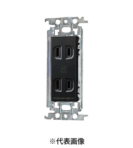パナソニック WTF1502HK 埋込ダブルコンセント 金属枠付 15A 125V AC 色 グレー