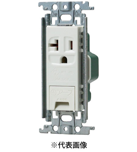 パナソニック WTF19313WK 15A・20A兼用埋込アースターミナル付接地コンセント 金属枠付 20A 125V AC 色 ホワイト
