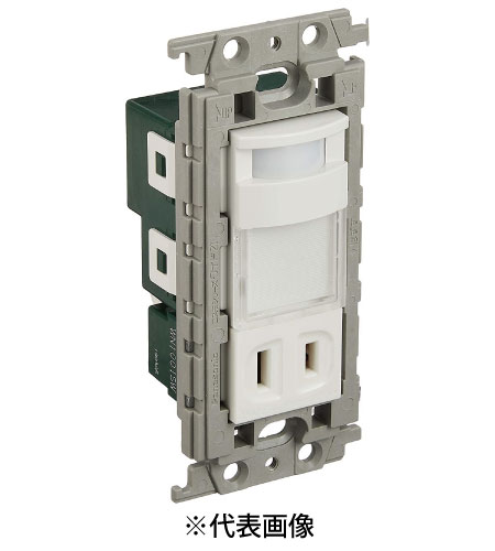 パナソニック WTF4065W 埋込熱線センサ付ナイトライト LED:電球色 明るさセンサ・コンセント付 色ホワイト