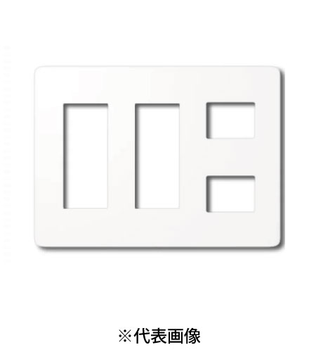 パナソニック WTF7008W コンセントプレート 3連用 8コ用 ラウンド 色ホワイト