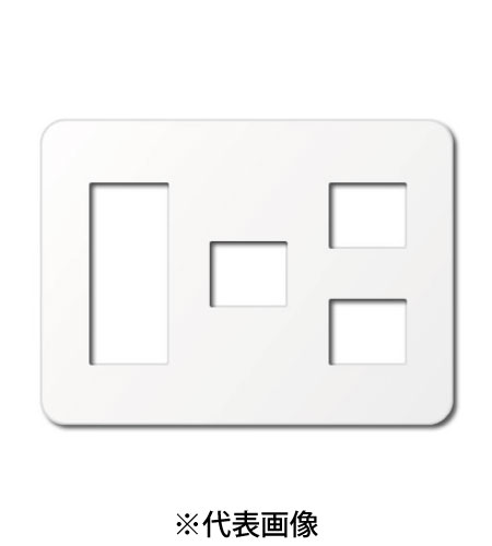 パナソニック WTF7076W コンセントプレート 3連用 3コ+1コ+2コ用 ラウンド 色ホワイト