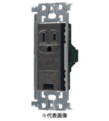 パナソニック WTL11313H 埋込アースターミナル付接地コンセント 金属枠付 15A 125V AC 色 グレー