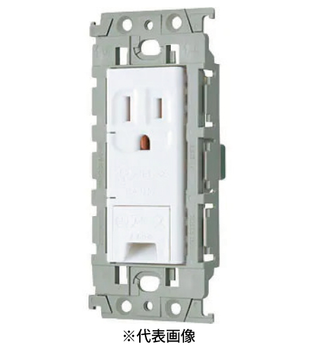 パナソニック WTL113149W 埋込アースターミナル付接地コンセント 絶縁枠付 15A 125V AC 色 セラミックホワイト