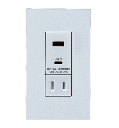 パナソニック WTL147740MW+WNS6003W プレート付埋込充電用USBコンセント2ポート扉付コンセント付 18W USB Type-A Type-C マットセラミックホワイト