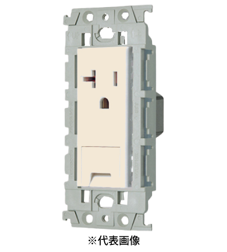 パナソニック WTL193149F 20A・20A兼用埋込アースターミナル付接地ダブルコンセント 絶縁枠付 20A 125V AC 色 ベージュ
