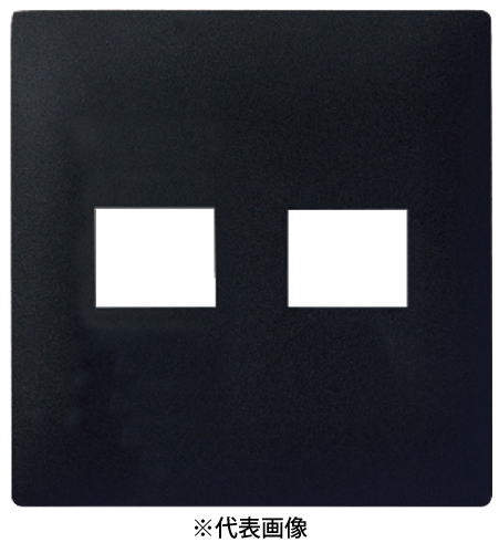 パナソニック WTL7072BK コンセントプレート 2連用 1コ+1コ用 色マットブラック